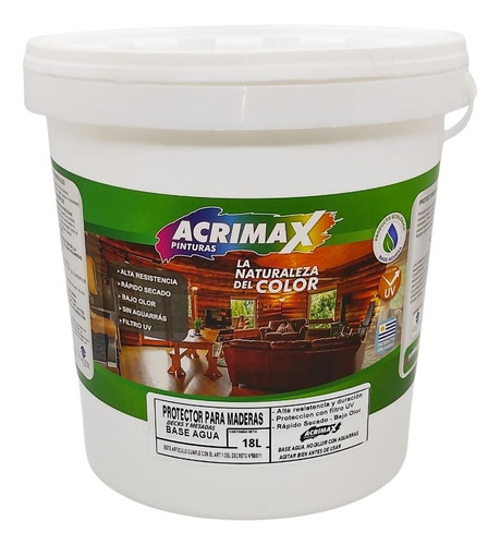 Protector Para Decks Y Mesadas 18l Al Agua- Acrimax Pinturas