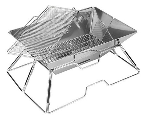 Quick Grill Grande: Parrilla De Carbón Portátil Para Acampar