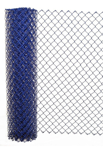 Malla Eslabonada Pvc Azul 10x1,5 - m a $4716