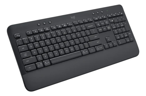 Teclado bluetooth Logitech Signature K650. QWERTY inglés internacional color gris oscuro