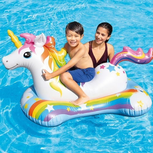 Inflable Montable De Unicornio Intex® 57552 Blanco