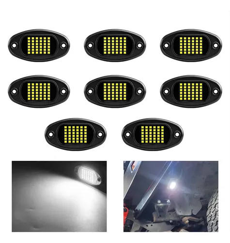 Luces Led Para Chasis De Auto - Luz Blanca - 8 Piezas | Meses sin interés