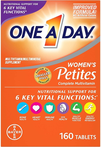 Multivitamínico Completo One-a-day Women's Petites, 160 Unid