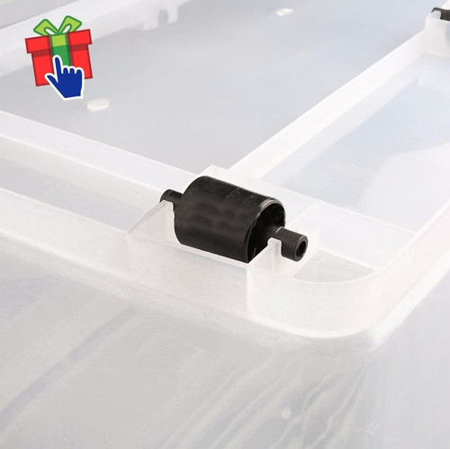Imagen 4 de 7 de Caja Organizadora Canasto Plástico 50 Litros Apilable Ruedas
