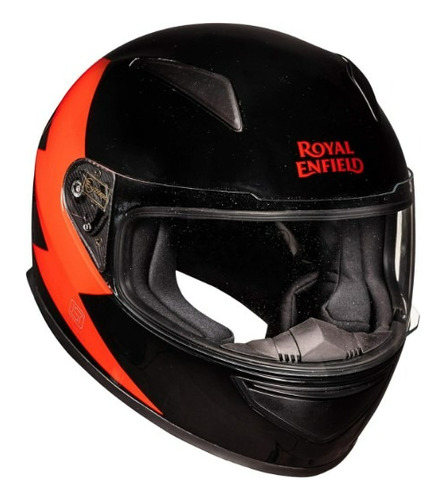 Casco Royal Enfield Integral Retono Ff Helmet Black/red