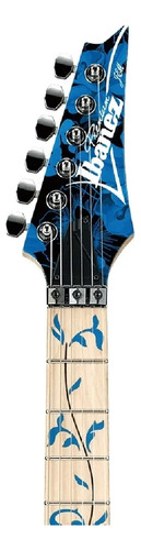 Guitarra Ibanez Jem 77p Premiun BFP Cor Azul Material da Escala Maple/Walnut Orientação da mão Destro