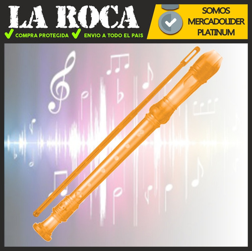 Imagen 4 de 9 de Flauta Dulce Escuela Funda Limpiador Notas