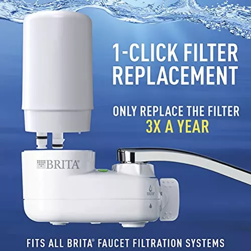Sistema de filtración Brita para grifos de agua con recordatorio