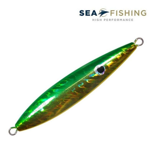 Slow Jig 150g Sea Fishing Rusty Pesca Oceânica Cor VERDE/AMARELO