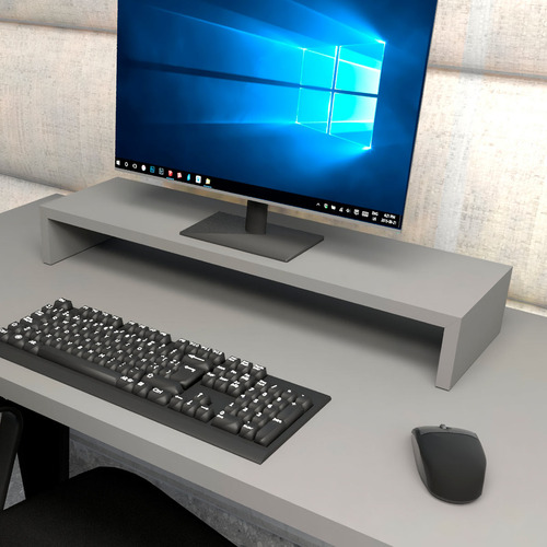 Suporte P/ Monitor Mdf Mesa De Escritório 70cm X 20cm Cs F5