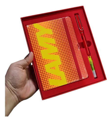 Set Lapicera Pluma Lamy Al-star Glossy Red Edicion Especial Color De La Tinta Rojo Color Del Exterior Rojo