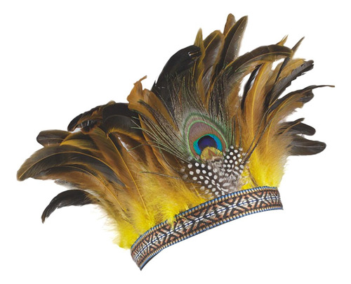 Tocado De Plumas Compatible Con El Disfraz De Carnaval Niño