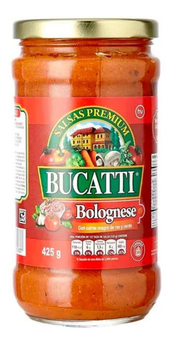 Salsa Bolognesa Bucatti X 425gr