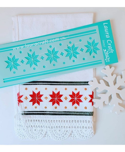 Imagen 6 de 9 de Stencil Laura Craft Navidad Set Postal Navideño