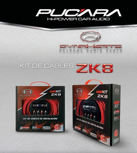 Kit De Cables - Amp Kit Zk8 - 8 Gauge - Dynahertz