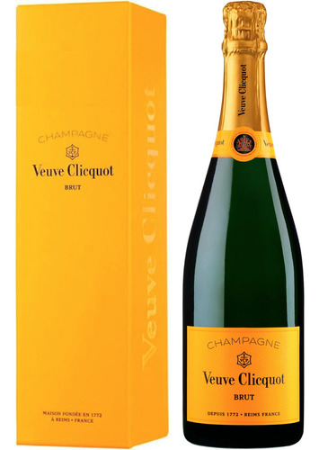 Champagne Francês Branco Brut Veuve Clicquot C/ Cartucho 750ml