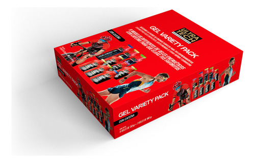 Gel Variety Pack Ultra Tech Caja X 9 Geles Energéticos Sabor con Cafeína