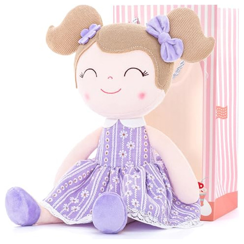 Gloria Muñecas Baby Girl Gifts Soft Plush Lavender Daisies D