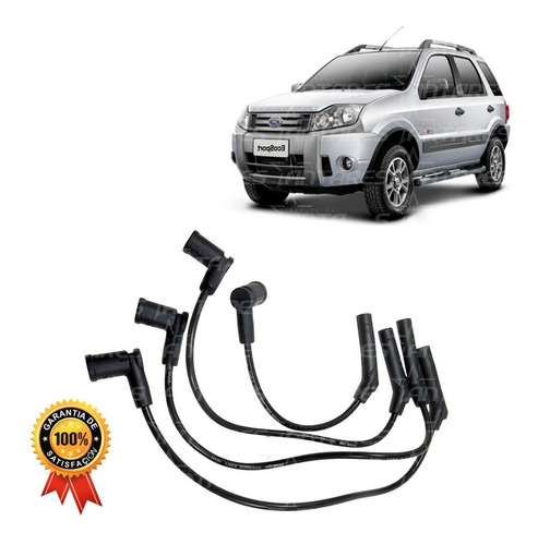 Juego Cable Bujía Para Ford Ecosport 1.6 8v 2002 2011