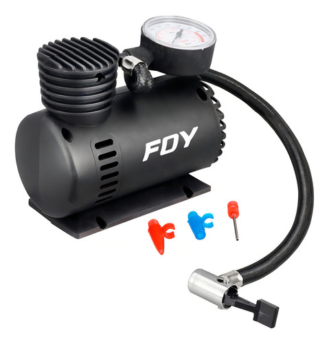 Compresor D/aire 12v 250psi Foy Com312v Negro Monofásica