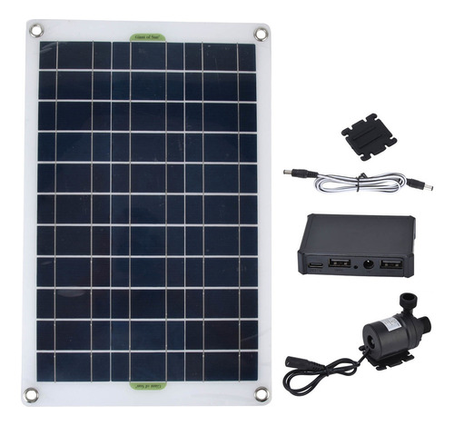 Kit De Bomba De Agua Solar 50w Panel 800l/h 12v Bajo Ruido D