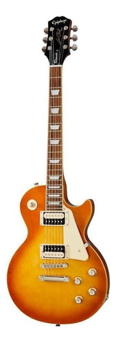 Guitarra Eléctrica EpiPhone Modern Collection Les Paul Classic De Caoba Honeyburst Brillante Con Diapasón De Laurel Indio