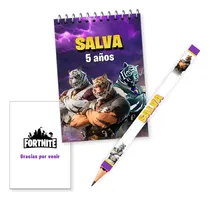 Comprar Anotadores Y Lápiz Personalizado Souvenir 40u Fortnite