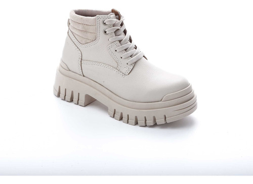 Borcego Savage Brusio-610 Cuero Vacuno Beige Moda Mujer