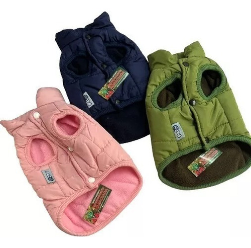 Capa Polar Para Mascotas Tamaños Grandes Color Verde