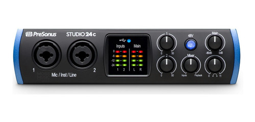 Interface Audio Usb-c Presonus Studio 24c 2x2 24 Bit/192khz