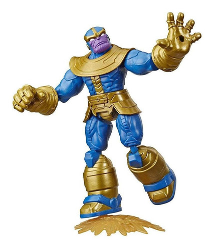 Figura Marvel Bend And Flex Thanos Flexible 15 Cm Guante 