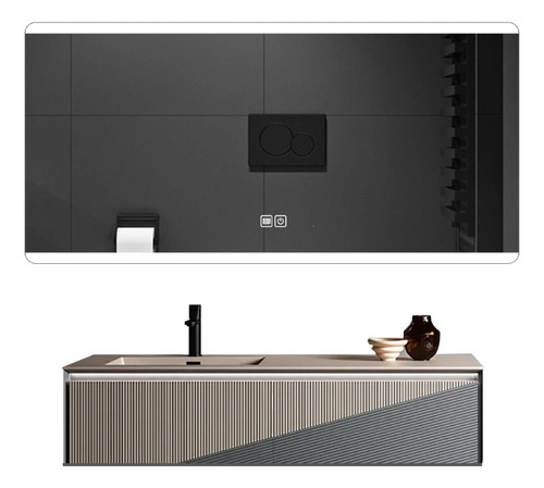 Espejo Con Luz Led Touch Anti Niebla Para Baños 100x80cm