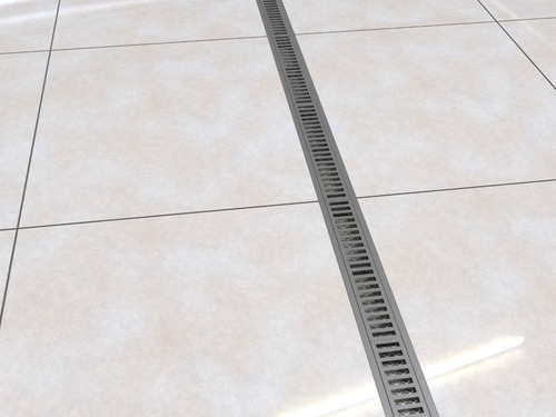Kit 2 Ralo Linear 10x100 Cm Grelha Aluminio (modular 50cm)