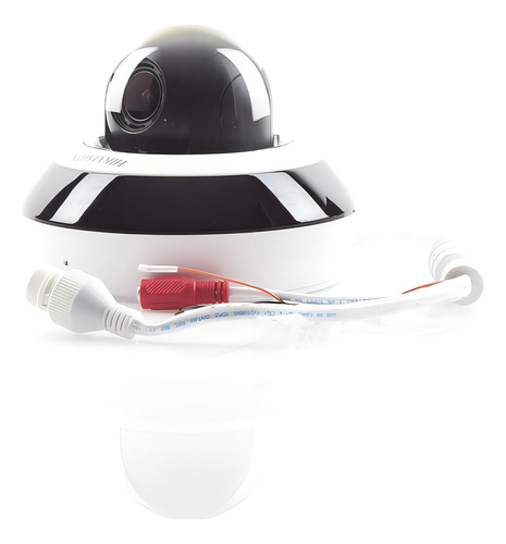 Camara HIKVISION Mini Domo Ptz Ip POE 4 Megapixel 4x Zoom DARKfighter microfono integrado IK10 Antivandálica Microsd no incluida