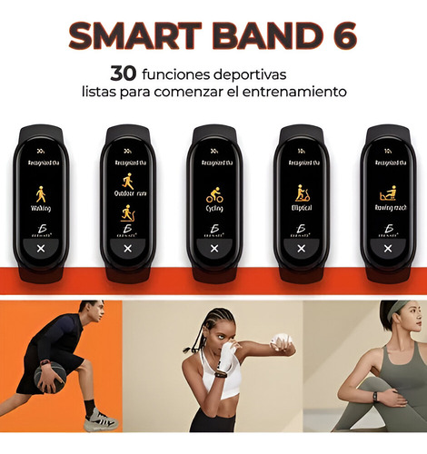 Smart Band M6 Pulsera Inteligente Sensor De Ritmo Cardíaco Color de la caja Negro Color de la correa Negro Color del bisel Negro