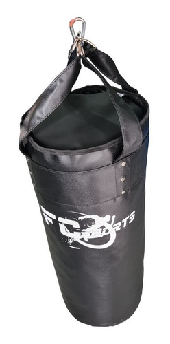 Saco De Pancada 80cm Profissional Preto Fc Sports *cheio