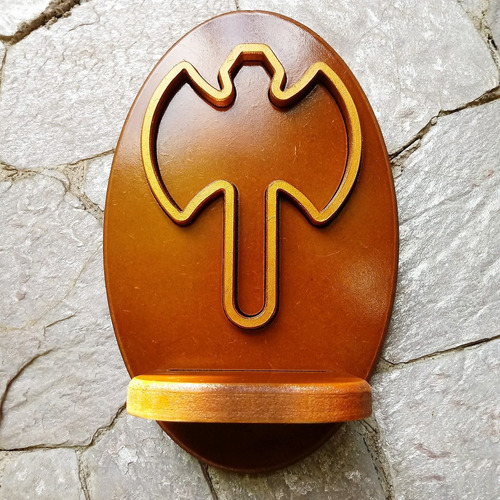 Imagem 5 de 8 de Mini Oratório De Parede Oxé De Xangô Umbanda - Mdf