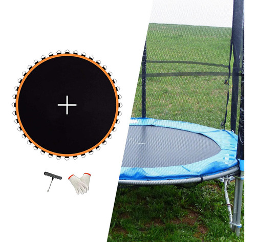 Estera De Trampolín, Tela Para 14 Pies Con 80 Hebillas