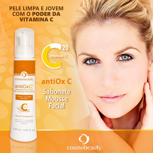 Antiox C Sabonete Limpeza Vitamina C Cosmobeauty 150ml