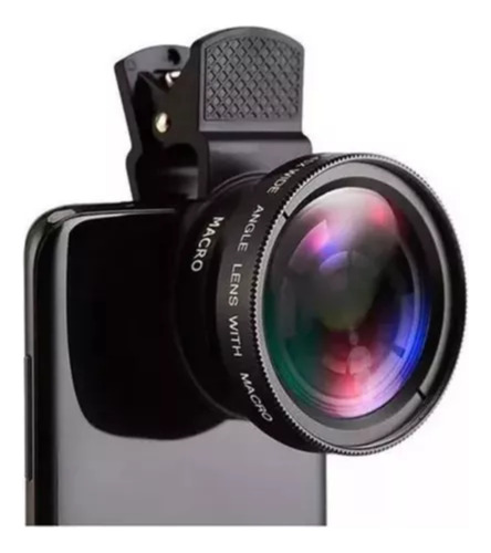 Kit 2 Em 1 Lente Para Celular Macro Ângulo Super Amplo 0.45x