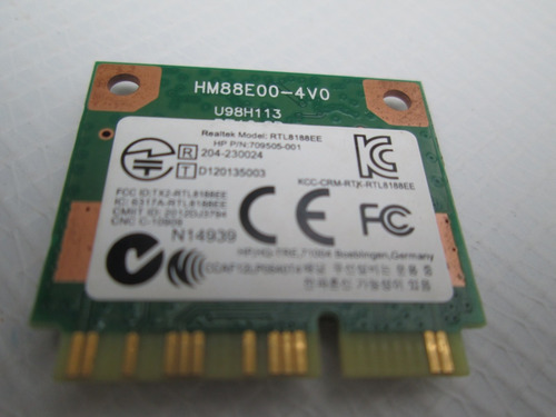 Tarjeta Wifi Wireless Hp 15 F272 Realtek Rtl8188ee Seminueva