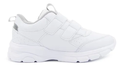 Tenis Escolar Ortopedico Velcro Chabelo 86501 Blanco 17.5 21