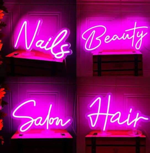 Fabricamos Letreros Neon Flex Led. Nails, Beauty, Lashes,etc