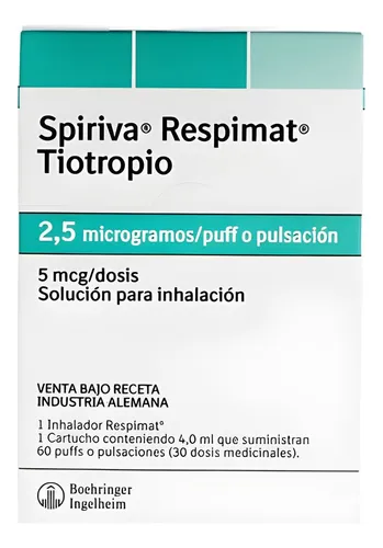 Spiriva Respimat® Tiotropio 4ml X 30 Dosis | 5mcg/dosis