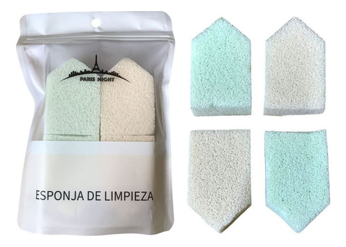 4 Esponjas De Limpieza Exfoliante Facial Rostro Paris Night