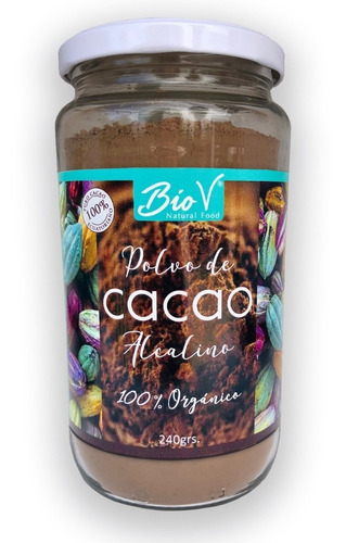  Cacao Alcalino Biov, 240gr. Agro Servicio