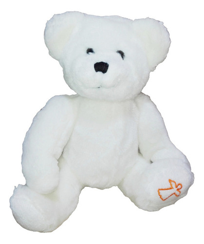 Peluche Oso Blanco Pata Angel 22cm