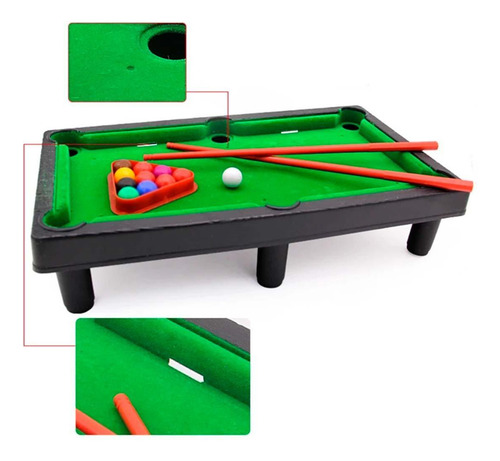 Brinquedo Jogo Mini Mesa De Sinuca - Jr Toys
