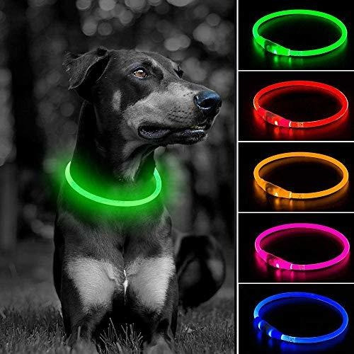 Collar De Perro Con Luz Led - Collar De Mascota Brillante Re