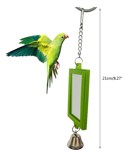 Espejos Acrílicos De Juguete Con Campanas, Loros, Espejo Par
